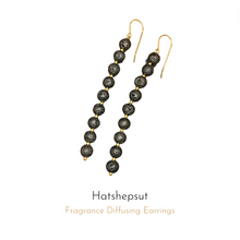 Load image into Gallery viewer, Hatshepsut Fragrance Diffusing Earrings displayed on white background
