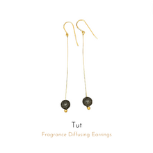 Load image into Gallery viewer, Tut Fragrance Diffusing Earrings displayed on a white background
