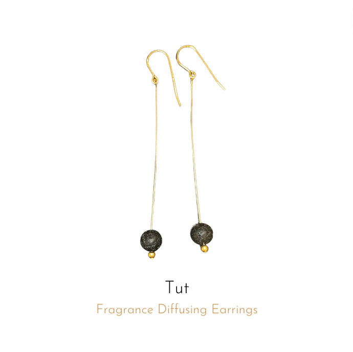 Tut Fragrance Diffusing Earrings displayed on a white background
